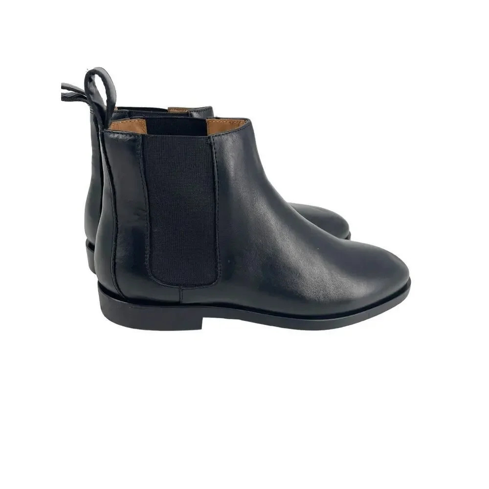 EVERLANE New Modern Chelsea Boot black Italian leather ankle booties Size 6